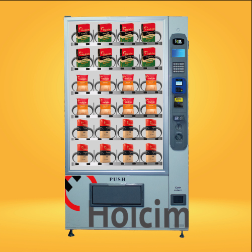 Máquina dispensadora Holcim, vending canal